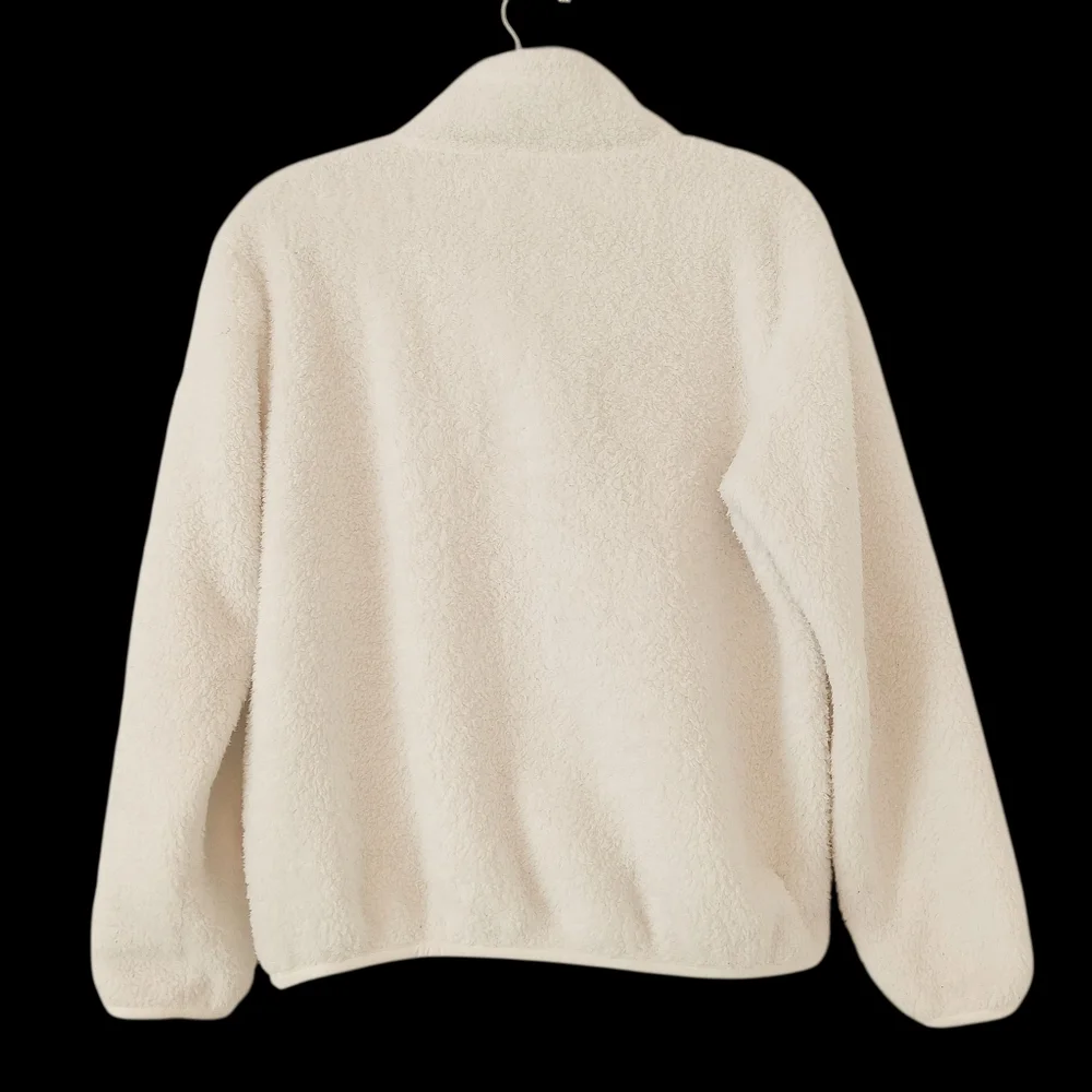 PATAGONIA Size Med Los Gatos 1/4 Zip Pullover White - Picture 2 of 6